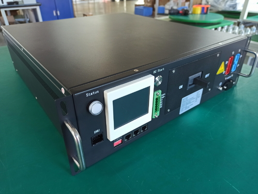 384V 125A Bms Alta tensión con caja 3U 3,5 pulgadas pantalla Rs485 CAN comunicación