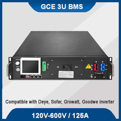 Sistema GCE BMS LFP 150S 480V 125A de alto voltaje BMS maestro esclavo con 15S 16S 24S BMU para el sistema de almacenamiento de energía solar