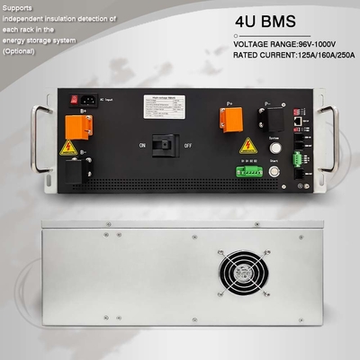 4U caso general Sistema de gestión de baterías de alto voltaje Bms 576V 250A