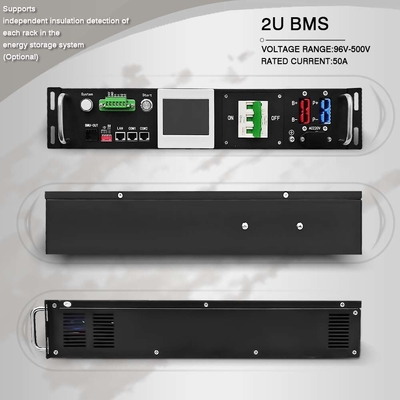 Lifepo4 Bms de alta tensión con contactor de relé 45S 144V 50A 2U