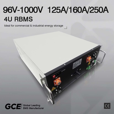 Sistema de batería solar 160S, 512V 250A de alto voltaje maestro esclavo BMS