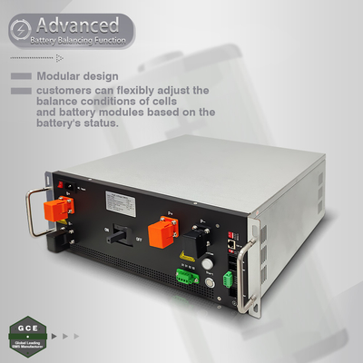 GCE BMS 768V 125A 4U Master BMS de alto voltaje de litio pasivo de equilibrio 19 pulgadas BMS para la protección del contactor del relé de UPS
