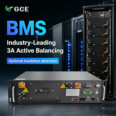 BMS para rack de alto voltaje 3U 176S 563.2V 125A para almacenamiento solar fotovoltaico, respaldo UPS y microrredes – Admite funcionamiento en paralelo, HMI externa, RS485/CAN/Ethernet, con certificación CE
